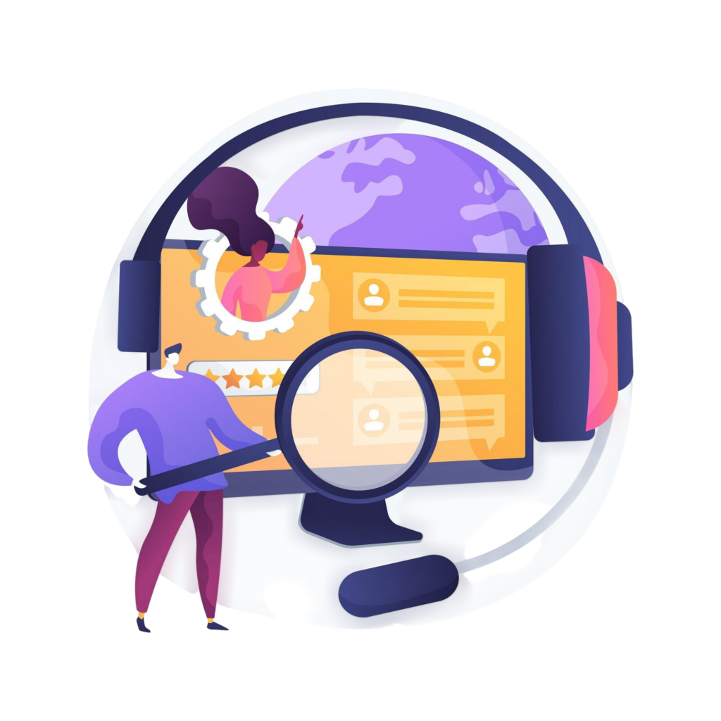 customer self service abstract concept vector illustration e support system electronic proactive customer online assistance faqs knowledge base representative free shop abstract metaphor Service de Correction de Bug pour Sites Internet